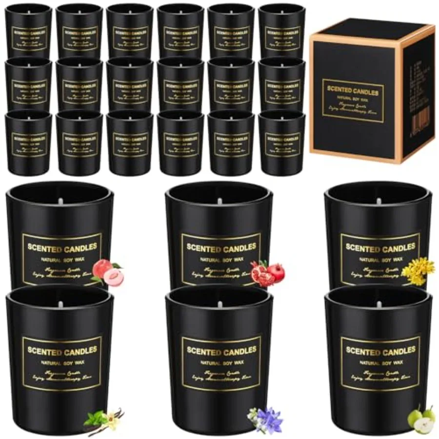 

36 Pcs Scented Candles for Home Bulk Jar Candles Gift Set for Women Long Lasting Aromatherapy Candle for Birthday Teacher Thank
