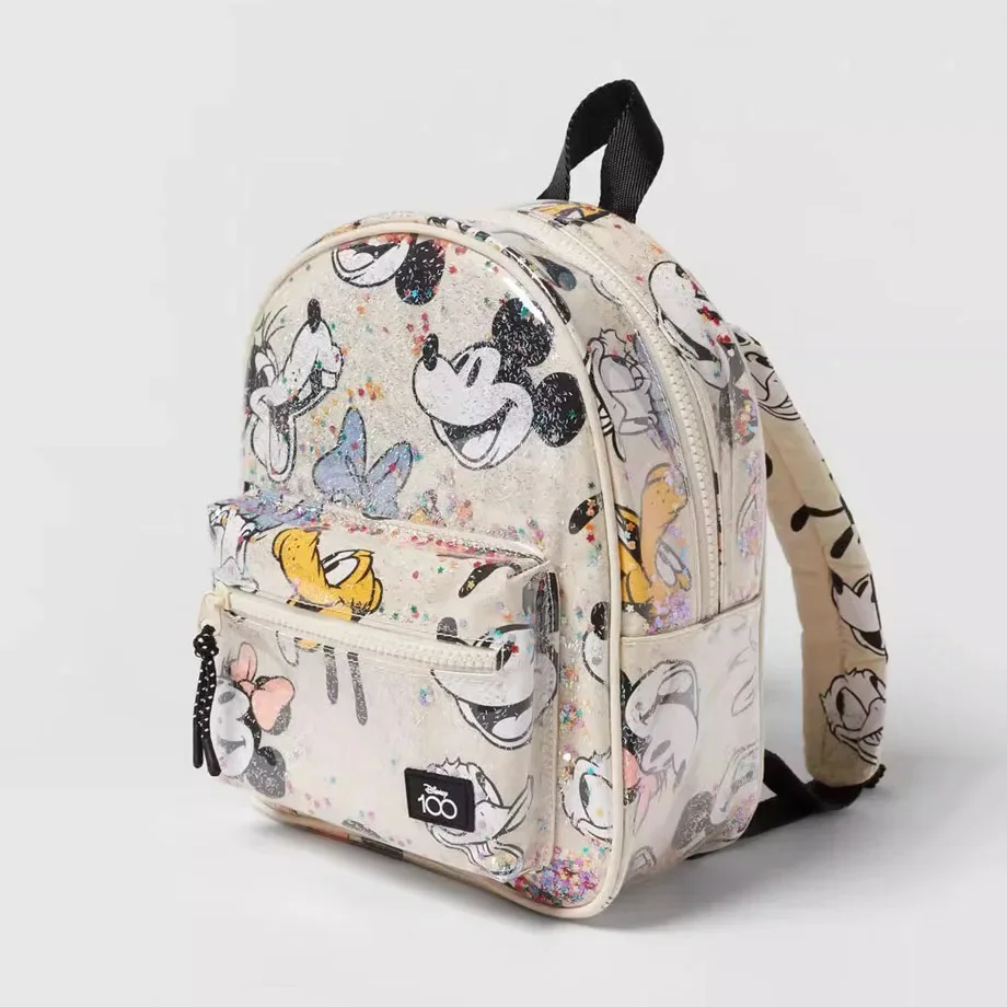 Disney Mickey Mouse Backpack for Boys and Girls Travel Storage Fashion Cartoon Small Cute Girl Baby Mini School Bags Backpack