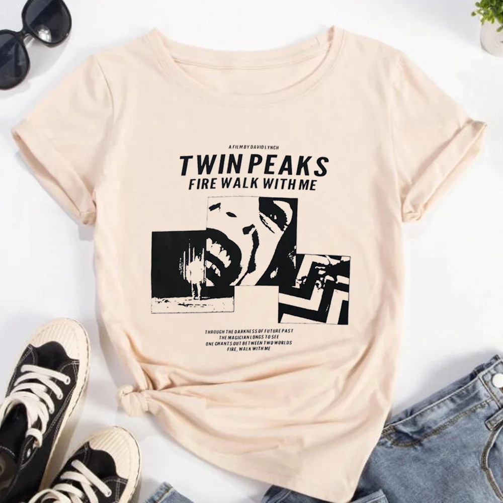 Camisetas Twin Peaks para mujer, ropa de calle con gráfico harajuku, ropa de cómic para mujer