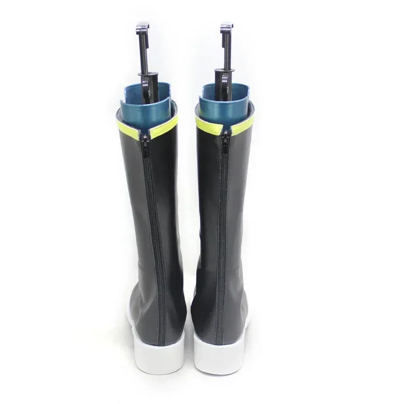 RealCos أنيمي EDENS صفر ريبيكا Bluegarden تأثيري أحذية بولي أحذية أحذية من الجلد هالوين كرنفال الأحذية تأثيري الدعامة مخصص