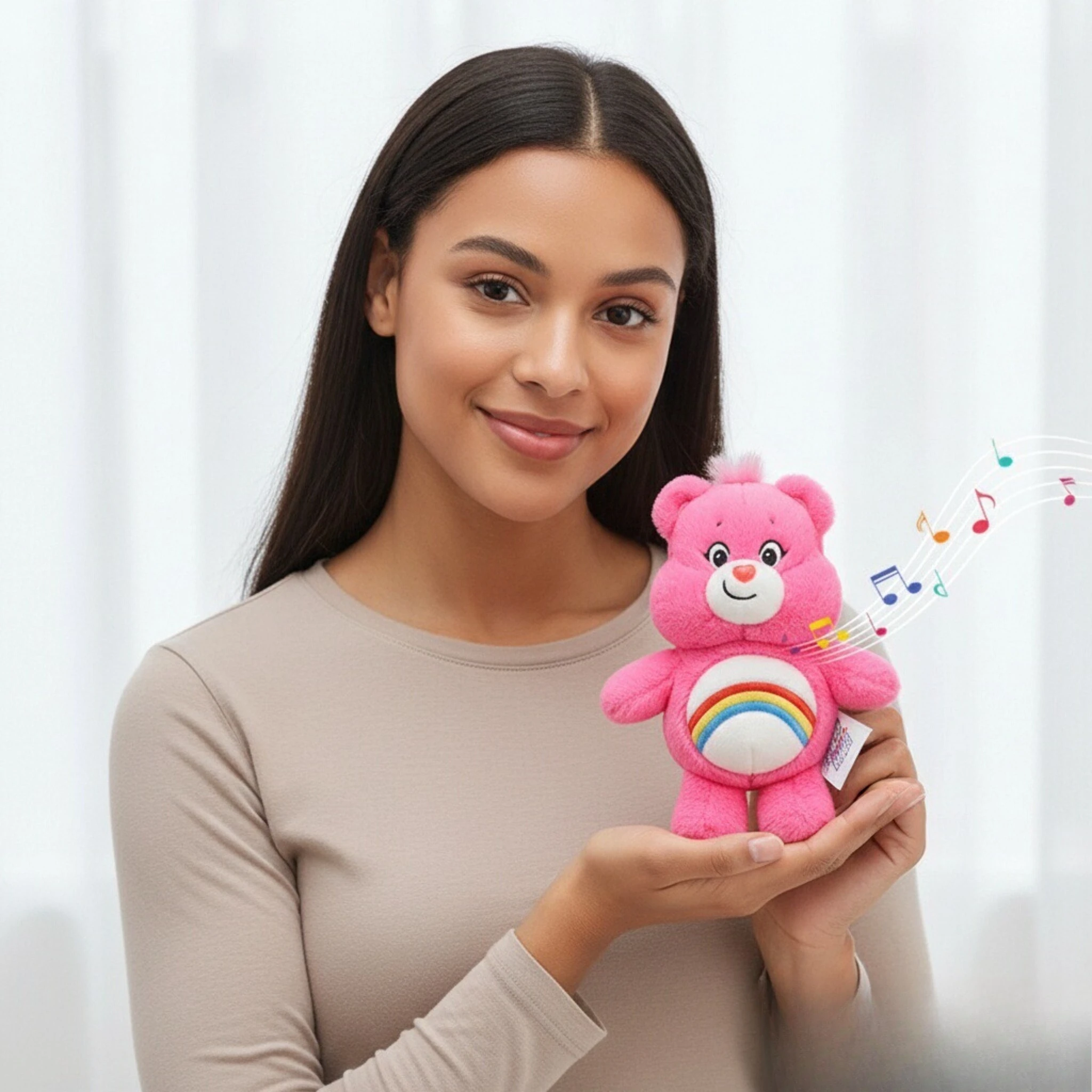Peluche de los Cariños, Peluche Kawaii de los Cariños con Arcoíris, Muñeco de Peluche de Anime, Colgante, Regalo de Cumpleaños, Decoración para Habitación