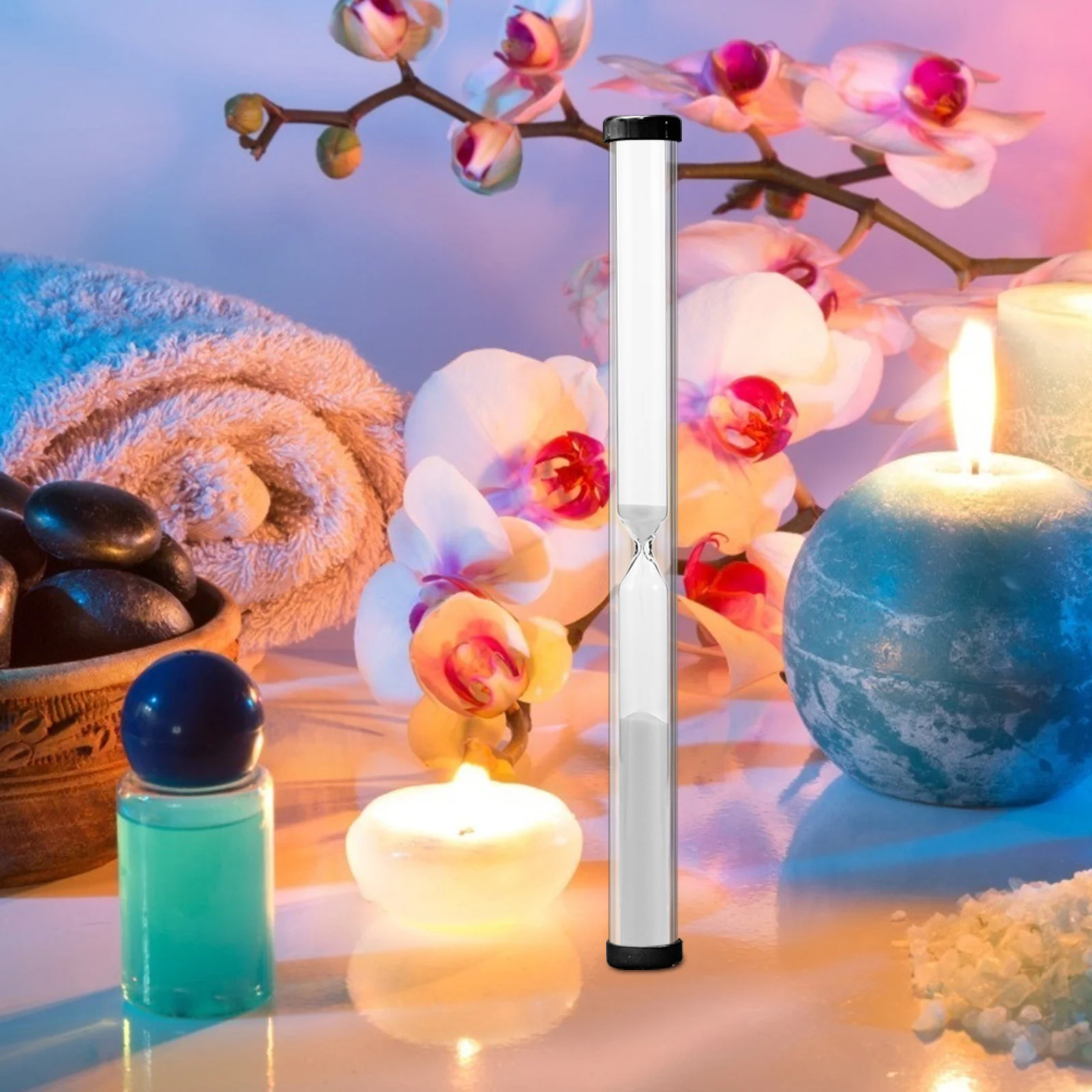 

2pcs 15 Minute Sauna Hourglass Sand Timer High Temperature Resistant Compact Timekeeping Tool For Spa Bath Relaxation Wall