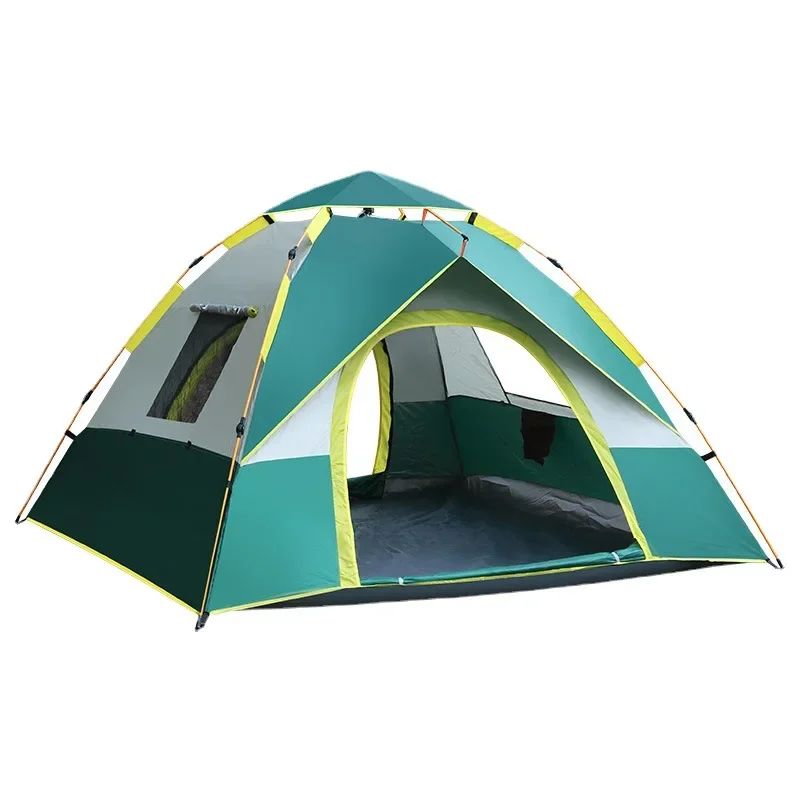 Outdoor tent, camping automatic quick-opening tent, double beach camping folding tent, double-layer simple folding image 5