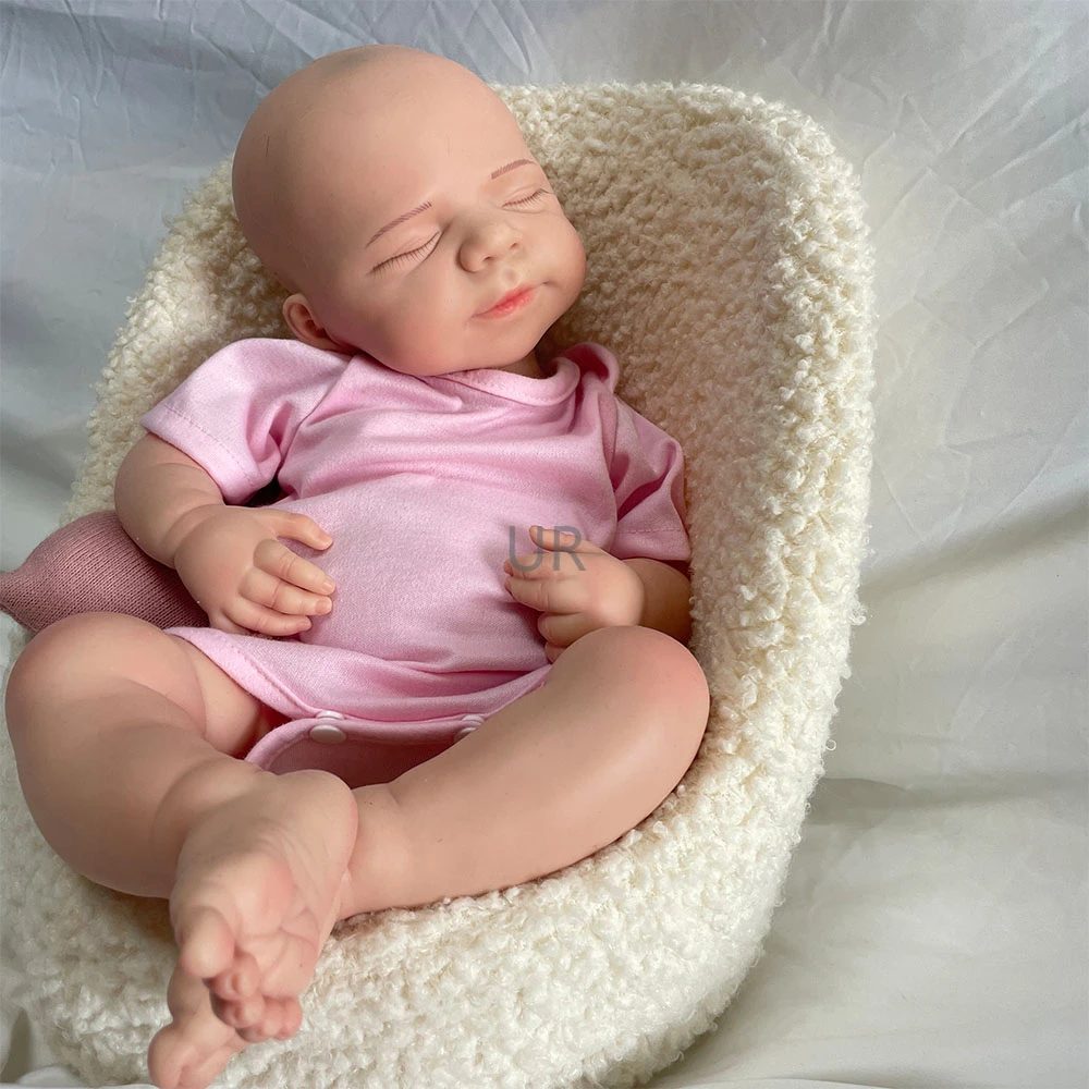 47CM Pascale Bebe Reborn Full Soft Solid Silicone Reborn Doll Painted Baby Exquisite Texture Details  For Kid Toy Collectibles