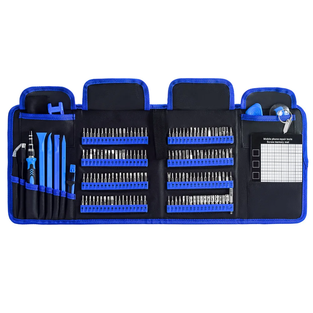 168 In 1 Multipurpose Screwdriver Set CRV Chrome Vanadium Steel Mobile Phone Teardown Telecom Repair Tool Kit
