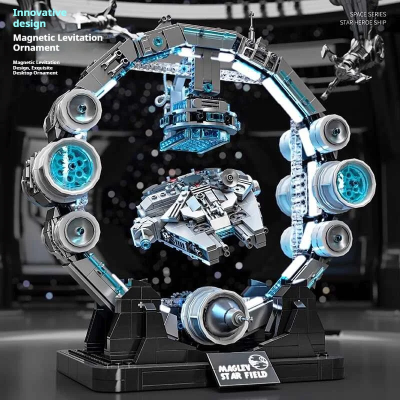 

2025 Hot Magnetic Levitation Assembly Building Block Spaceship Model Puzzle Toy High Difficulty Toy Boy Creative Decoration Gift