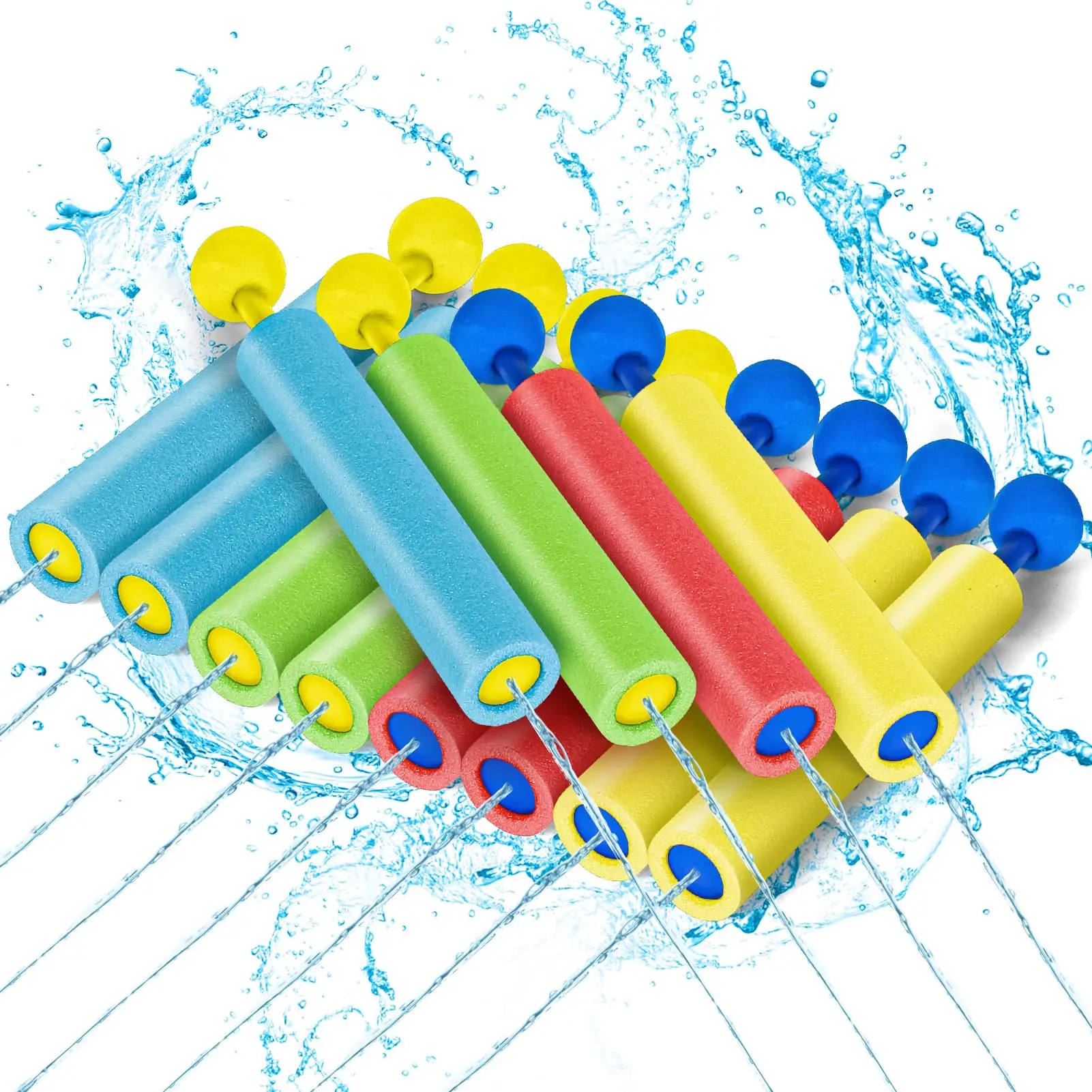 Pistola de Agua Extensible para Niños, Super Pistola de Agua, Pistola de Espuma, Juguetes para Piscina, Juegos de Verano para la Playa y Fiestas al Aire Libre