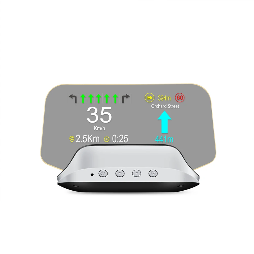 HUD Car HUD Black+Silver Brake Test Accessories Clear Fault for gps Navigation HD Display for obd2 for obd2 Cable Parts