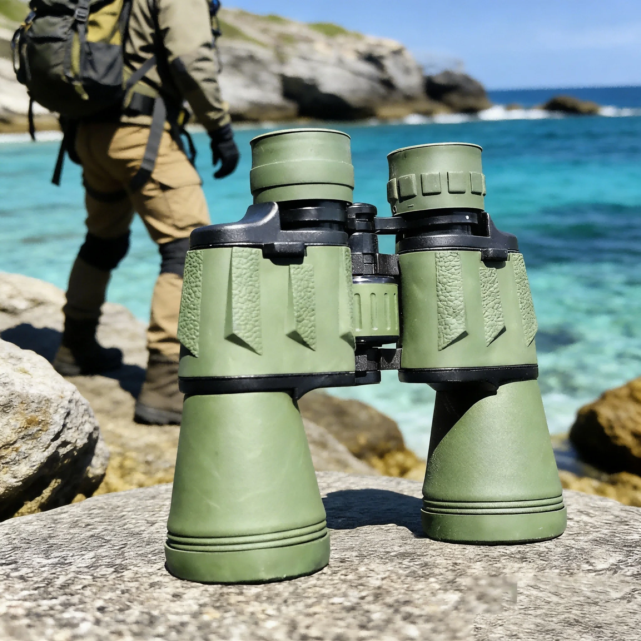 

SUNCORE High quality HD optics: 10x50 wide-angle binoculars - lightweight and sturdy, providing definition views for camping