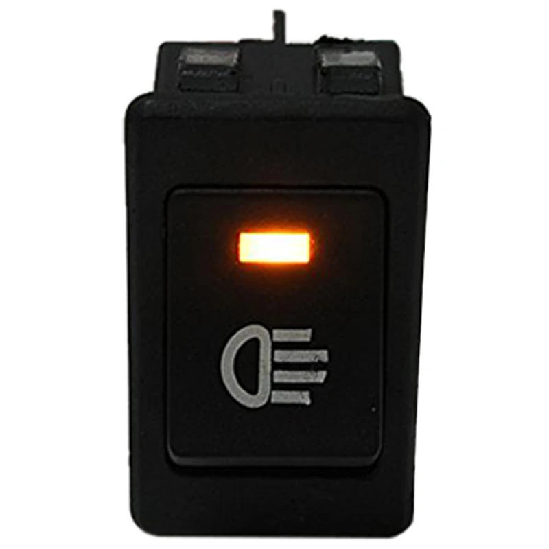 Lámpara de coche LED con interruptor basculante de luces antiniebla universales duraderas de 12 V - LED amarillo