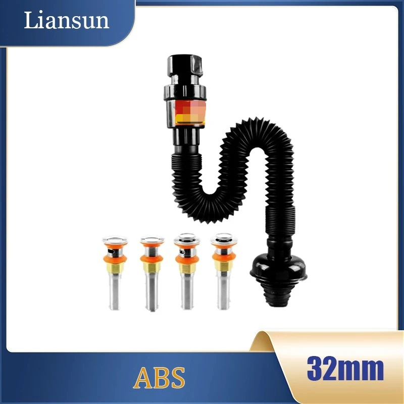 

Anti-Odor Drain Pipe for Balcony & Bathroom - Fit Sink, Washbasin & Vanity Drain Kit 32mm