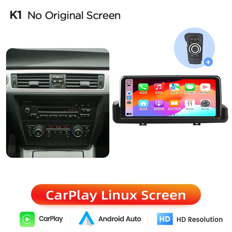 Junsun 1920*720 Wireless CarPlay Android Auto Autoradio Multimedia Für BMW E90 E91 E92 E93 2005-2012 Bluetooth Mirroring Airplay