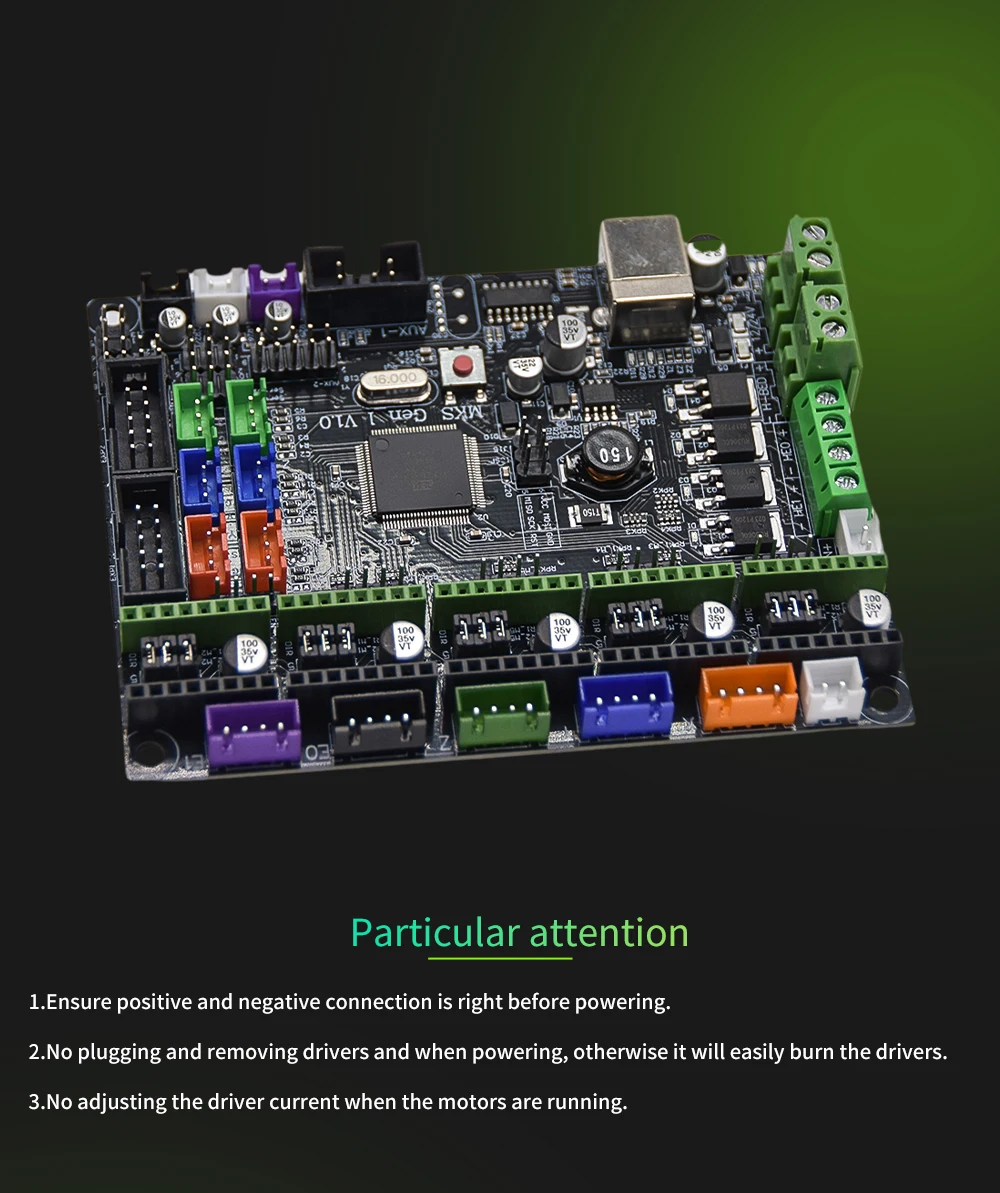 3D Printer Accessorie Motherboard Controller Mainboard Support Dual Core 32bits MKS With Firmware For Sidewinder X1 And Genius