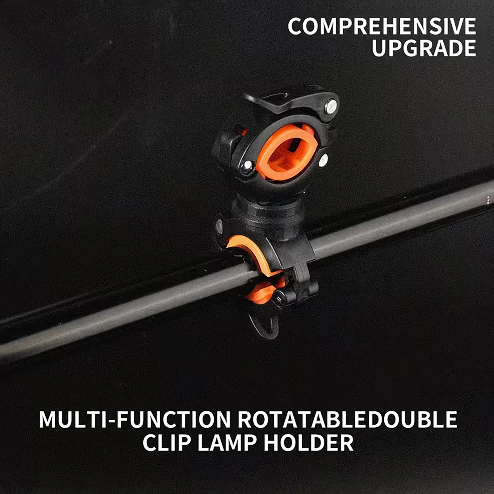 TOSUOD 360 ° Drehbarer Fahrrad-Taschenlampenhalter Universeller Lenkerclip Verstellbare Fahrradlicht-Halterung Zubehör – Detail 7