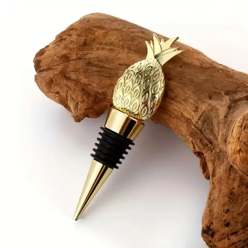 1pc Pineapple Decorative Bottle Stopper Wine Fresher Stopper Birthday Party Gifts Wedding Favors for Guests Anniversary Bottle