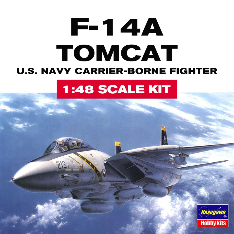 Hasegawa, zusammengebauter Flugzeugmodellbausatz 07246 American F-14A Modern Fighter 1/48