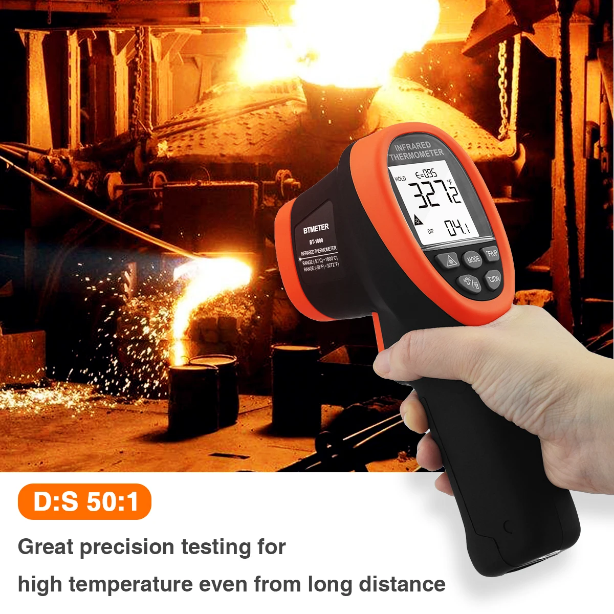 비접촉식 적외선 온도계 D:S 비율 레이저 산업용 온도 - Industrial Laser Thermometer Gun 리뷰 및 가격