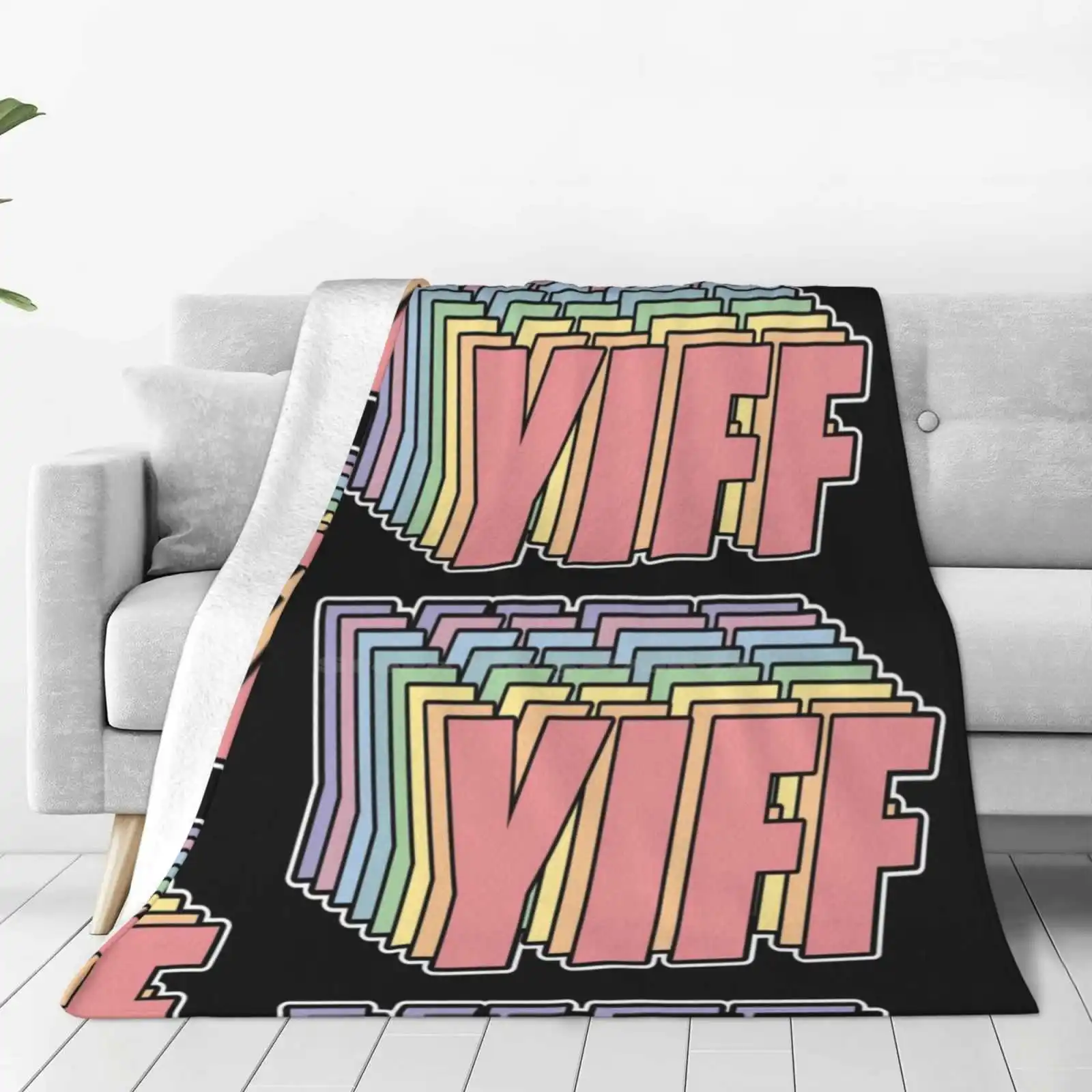 Rainbow Yiff для на диван-кровать для дома кемпинг автомобиль самолёт Путешествия портативное одеяло Yiff пушистые Феи укрутить культуру