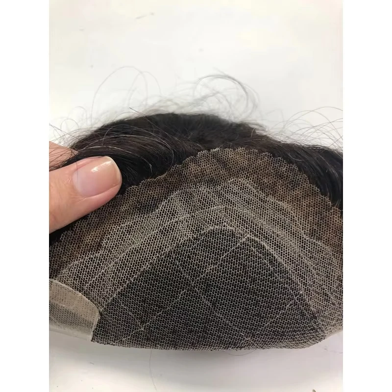 Clearance Men Toupee OCT 100% Human Hair Mono Base Lace+PU Small Defects Budget Men Hair System For Hair Feature