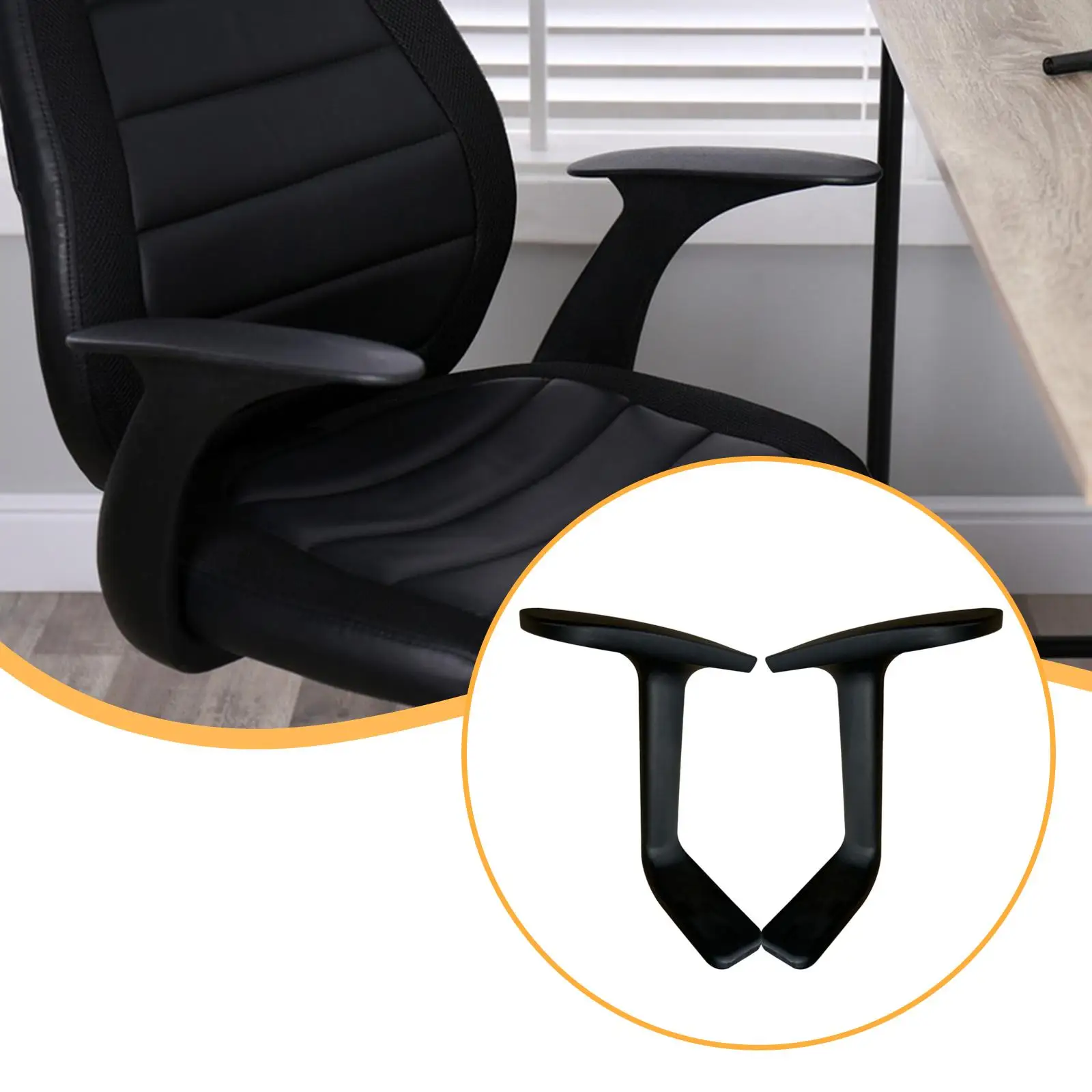 2 peças cadeira de escritório apoio de braço braços corrimão acessórios para móveis