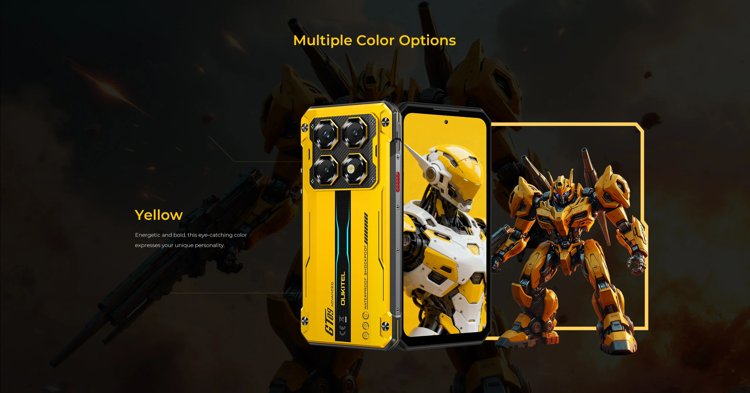 OUKITEL WP60 5G Rugged Smartphone Android 15 MTK 7025 7.2Inch HD 120Hz 256GB/512GB ROM Mobile Phone 108MP 10000mAh Cellphone NFC