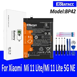 EOTABACC 100% New Original Battery BP42 For XIAOMI  11 Lite/Mi 11 Lite 5G NE /2109119DG Battery +Tools