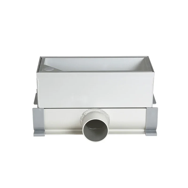 China Height Adjustable Metal Grate Linear Long Tile Insert Floor Shower Drain with Horizontal Outlet for Sale