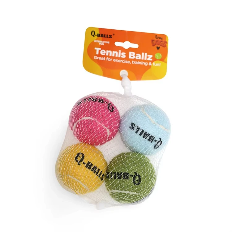 OUZEY 4 stks/set Hond Ballen Speelgoed Dikke Muur Natuurlijke Rubber Piepen Kauwballen Speelgoed Voor Huisdieren Honden Outdoor Interactieve Hond training