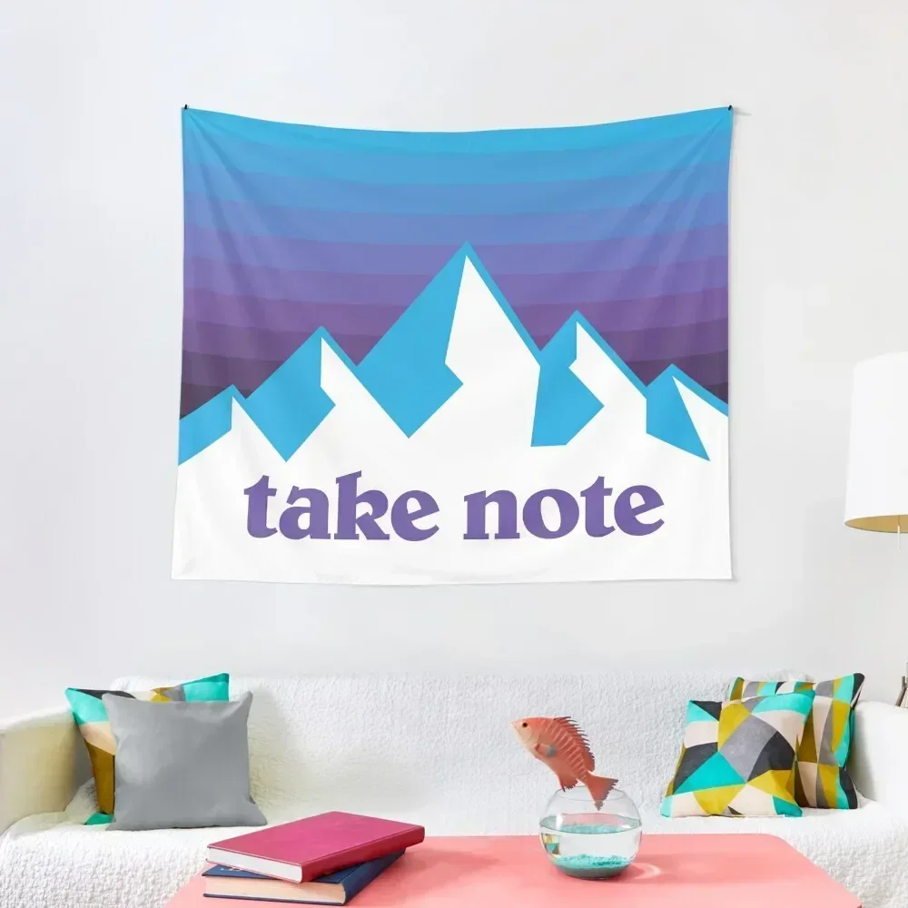 Take Note mountains 90s Tapestry Korean Room Decor Hanging Wall Room Aesthetic Tapestry