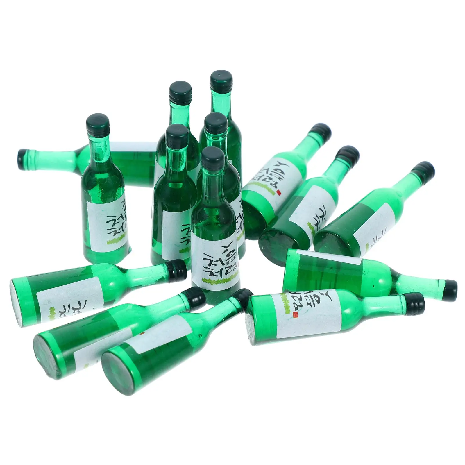 

15 Pcs Simulated Korean Rice Bottles Mini Bottles For Home Decor Vases Decorative Accessories Mini House Decors Korean Rice