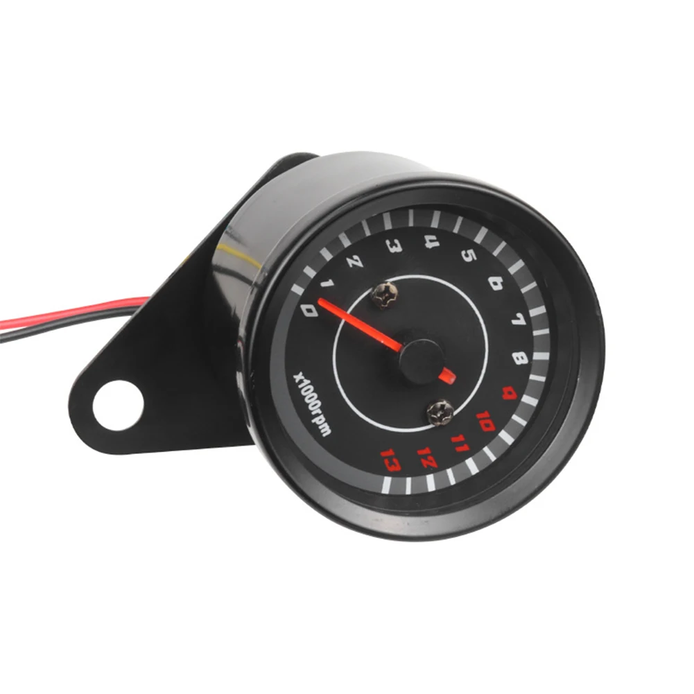 For Motorcycle Modification LED Tachometer Easy To Install Motorcycle RPM Gauge LED Tachometer Luminous Display