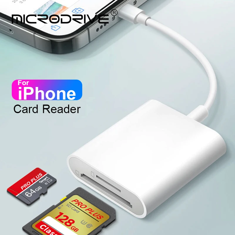 Lightning To SD Card Reader for SD/TF Flash Adapter 2-in-1 Memory Card Adapter for IPhone IPad Flash Drive