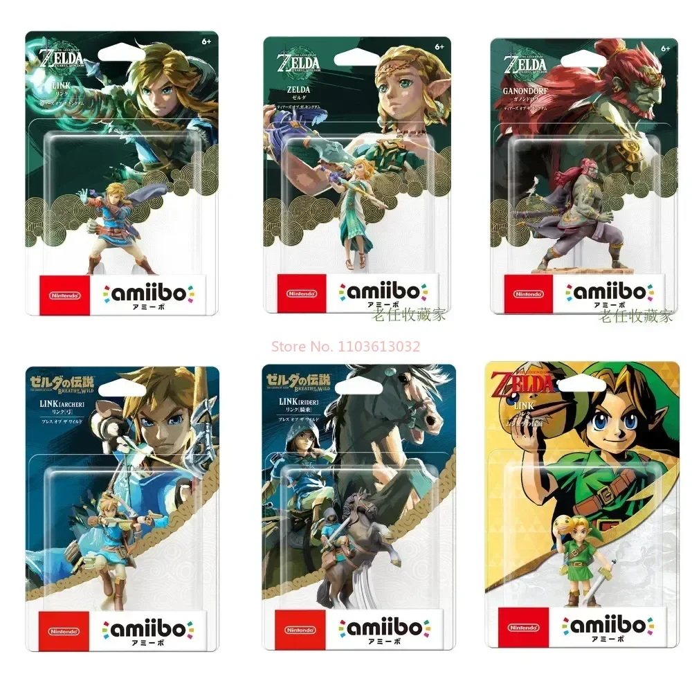 

New Genuine Amiibo Zelda Tears Of The Kingdom Twilight Princess Amiibo Link Ganon Figure Nfc Anime Figures Statue Xmas Gifts