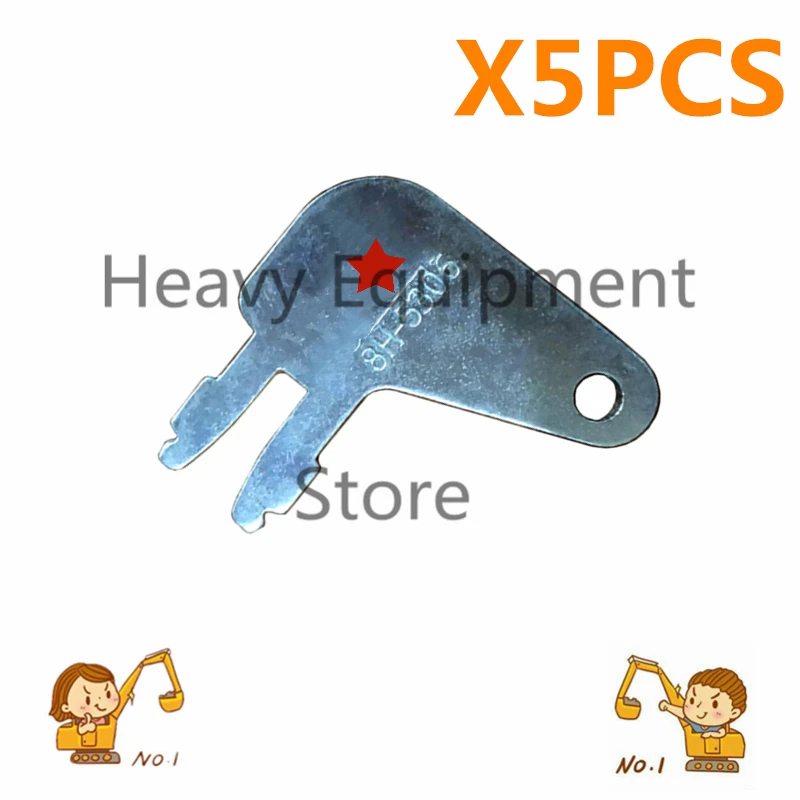 

5pc 8398 8H-5306 Forked Keys for CAT Caterpillar Power Switch Key Master Disconnect Key free shipping