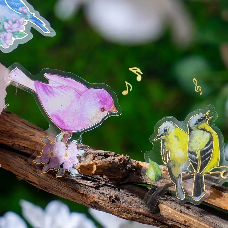 Альбом акварельных птиц, 2 листа