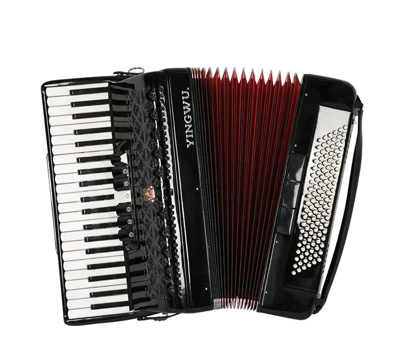 Piano Accordion Musical Instruments Official Genuine Parrot 41 Keys 120 Bass Adult Beginner Instrument Four Row Reed Accordion