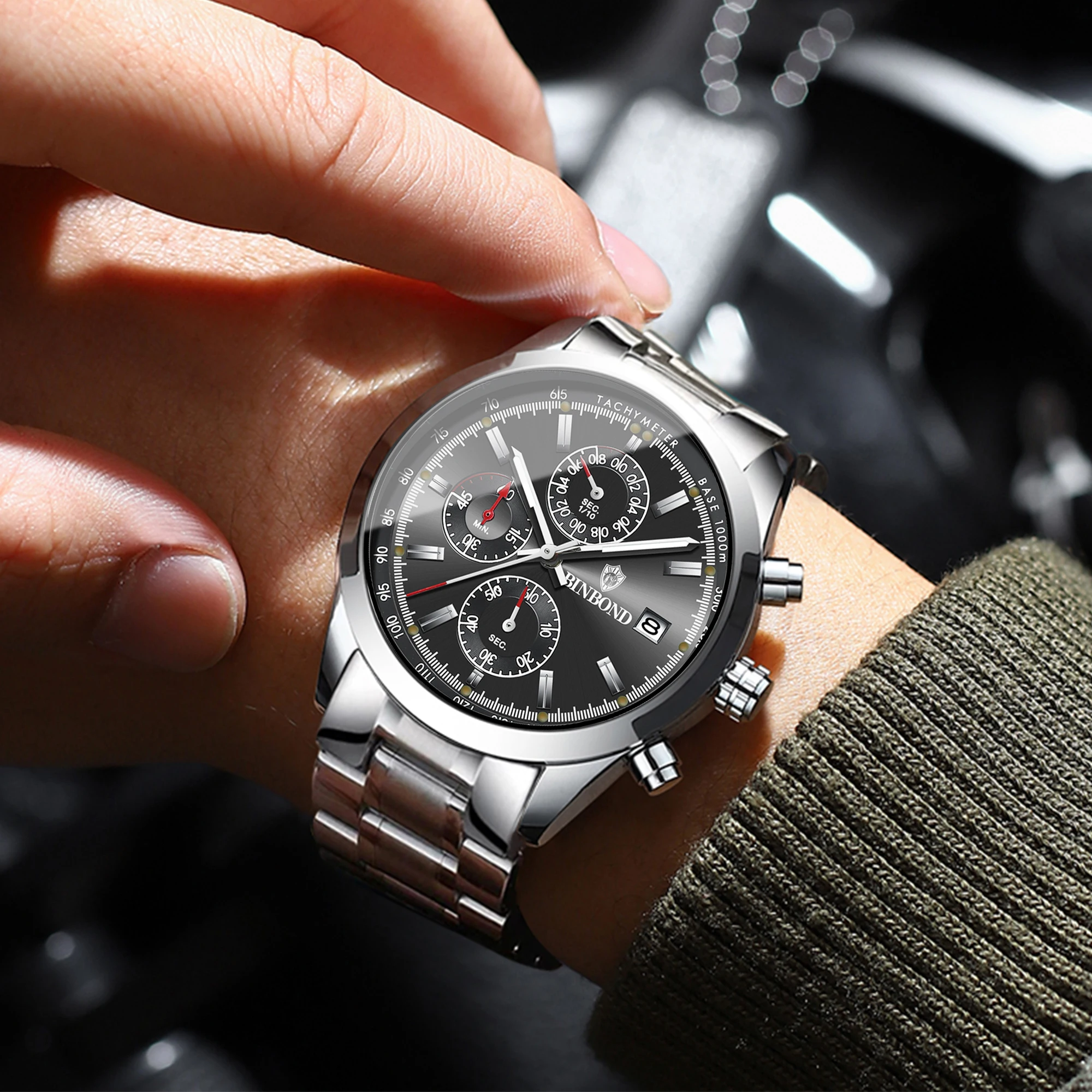 Men's BINBOND Original Quartz Wristwatch