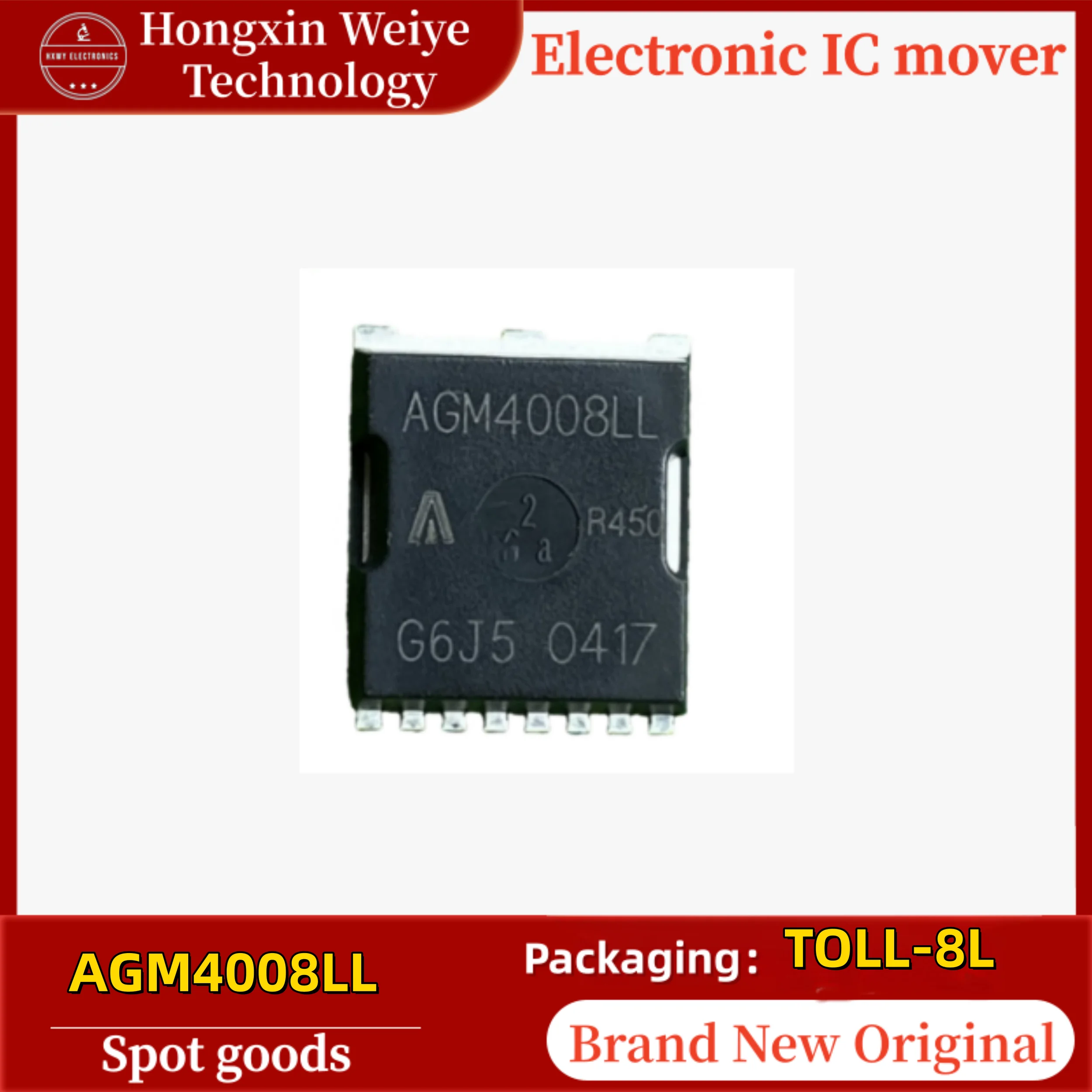 

10/50 PCS AGM4008LL 4008LL PDFN-8 30V 60A MOSFET Transistor Brand New In Stock
