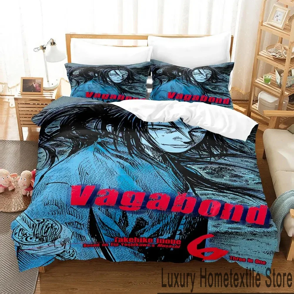 

3D Print Vagabond Bedding Set Duvet Cover Bed Set Quilt Cover Pillowcase Comforter king Queen Size Boys Adult Bedding Set