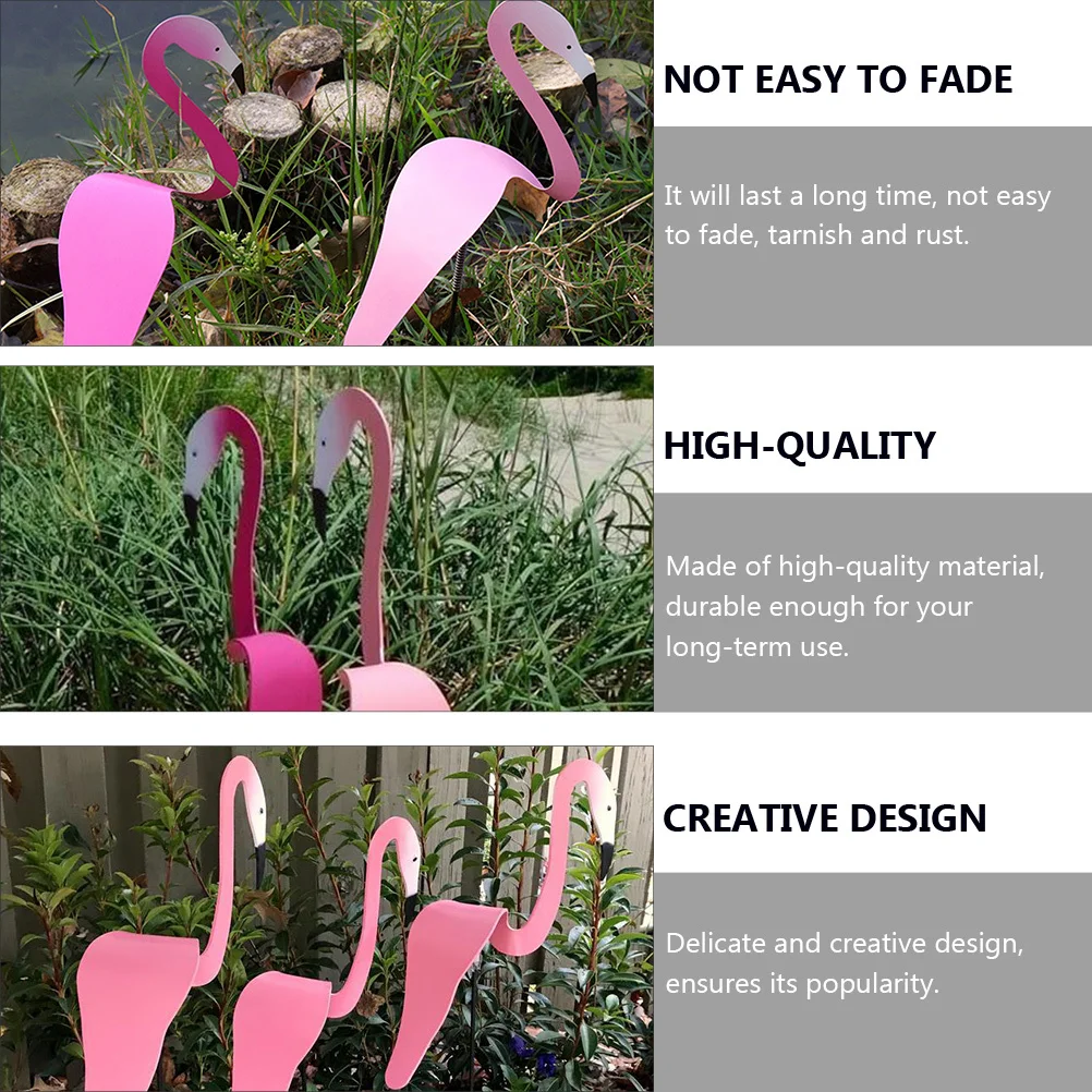 

Swirl Flamingo Yard Decor Outdoor Garden Sculpture Backyard Patio Wind Spinner Decoration Creative Movement Design Weather