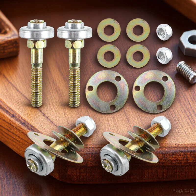 

4pcs M8X45Mm Furniture Connecting Fitting Hardware Accessories Replacement Connecting Piece For Glider Bearing Screws Rocking