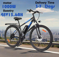E-Bike 1000W Powerful Motor 48V15AH Removable Lithium Battery Electric Bike 21-Speed 29-Inch Tire Sports Electric Bicycle
