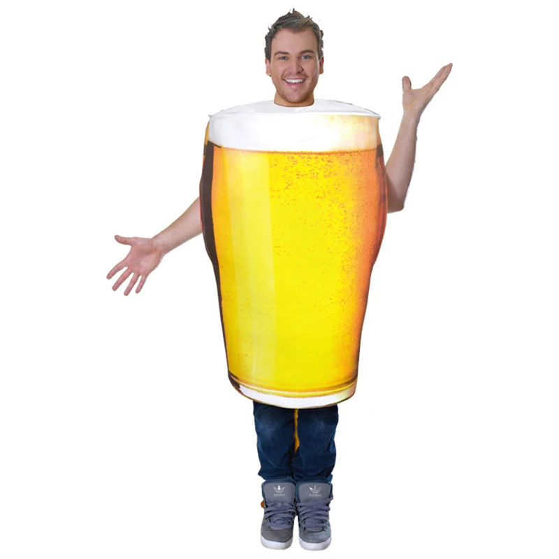 

Halloween Beer Cup Performance Costume Role Playing Holiday Party Funny Adult Funny Male Stage Performance Costume