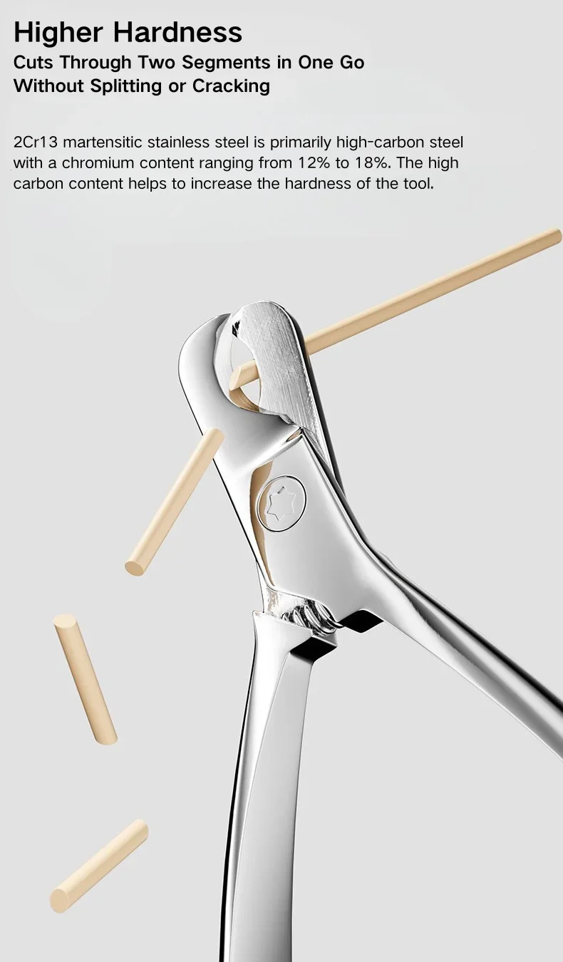 Kloksax för katt i rostfritt stål med ergonomiskt grepp_voghion.com