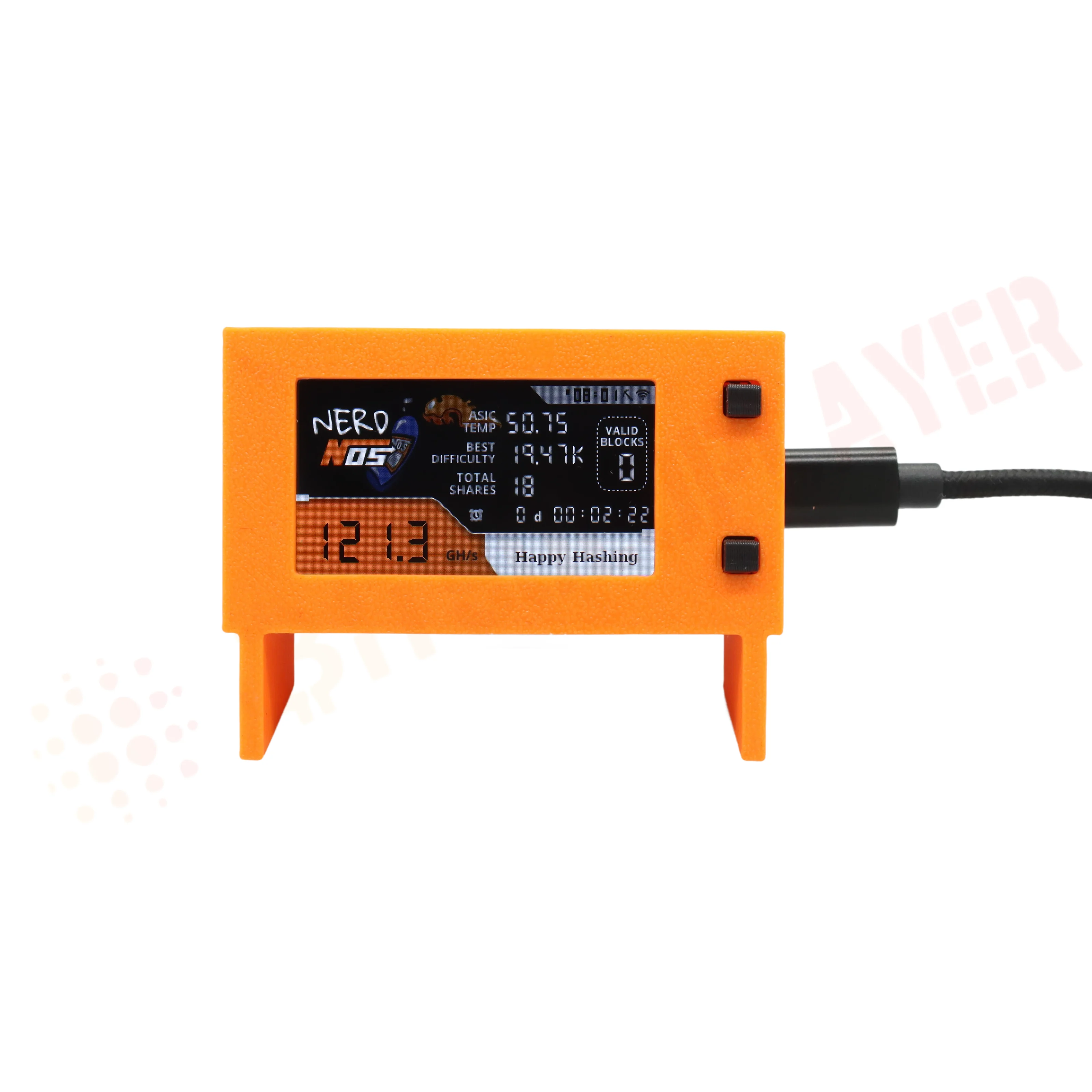NerdNos 80~300Gh/s Ultra-Low Power 8W Home Mining btc bitcoins miner  With Power supply