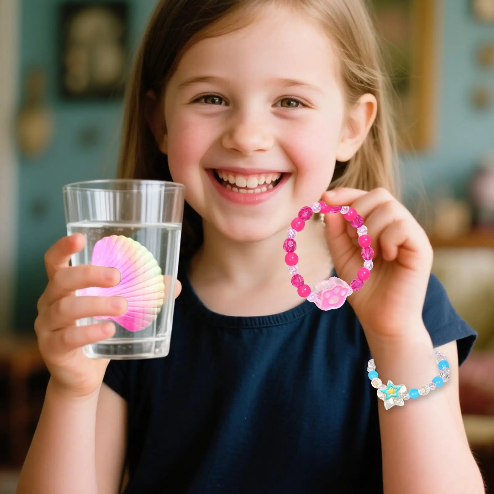 Kids Bracelets For Child Lightweight Shell Bracelets For Children Adjustable Wrist Charm Fashion Jewelry-Finding Supplies For