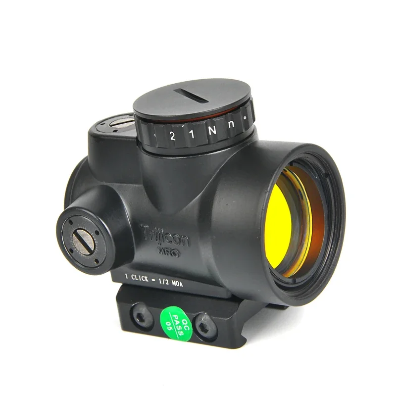 Imagem -03 - Mro Red Dot Sight Scope Mira Holográfica Riflescope Caça Escopos Iluminado Sniper Engrenagem para Rifle Escopo