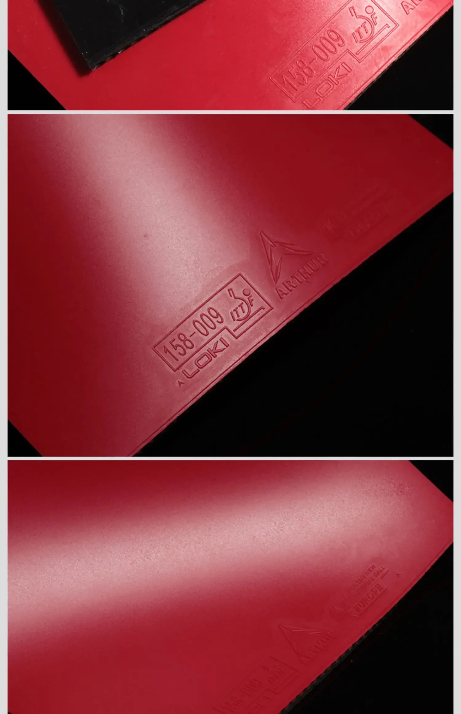 LOKI ARTHUR EUROPE DIAMOND Tischtennisbelag, nicht klebend, Pips-in, TTF-zugelassen, mit Carbon-Schwamm – Detail 9