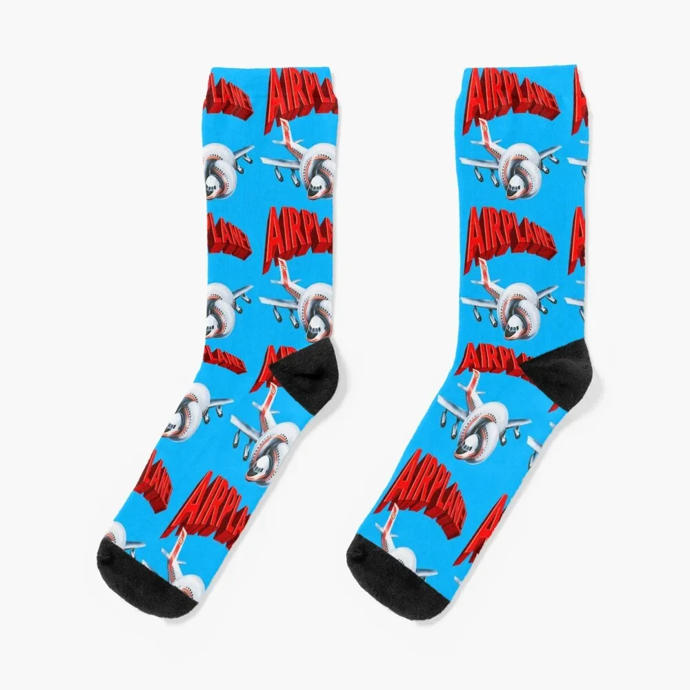 Airplane! Movie Socks bright garter valentine gift ideas Stockings Boy Socks Women's