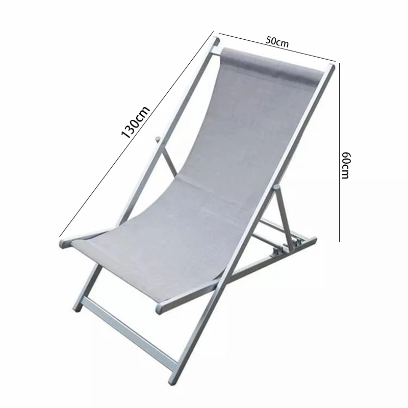 Modern Comfort Beach Chair Simple Courtyard Recliner Collapsible Beach Chair Adjustable Outdoors Garden Furniture Sillas FYBC